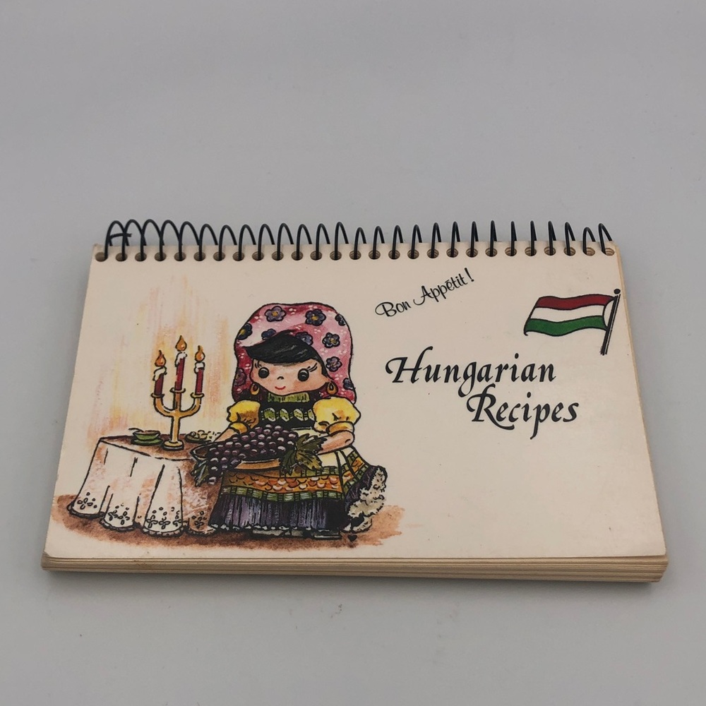 Hungarian Recipes Spiral Cookbook Vintage 1982